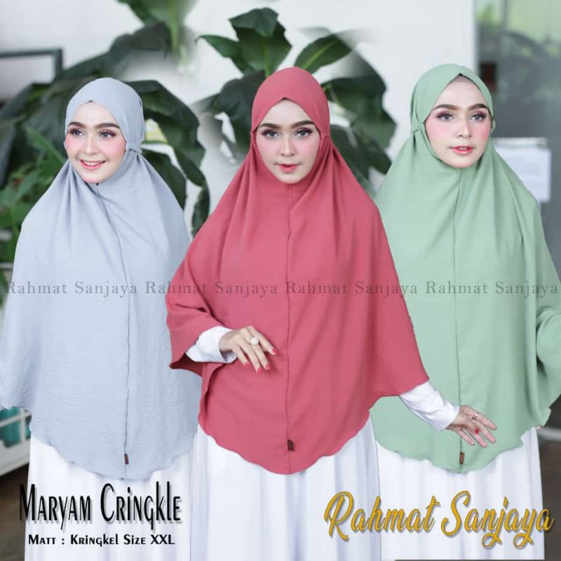 BERGO MARYAM (XXL) KRINGKEL PREMIUM/KERUDUNG MARYAM  ORI RAHMAT SANJAYA