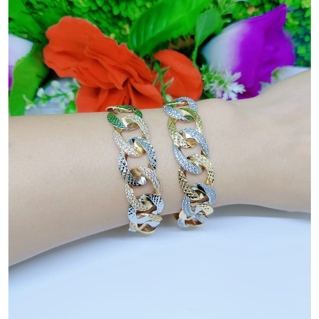 Gelang Xuping permata lapis emas perhiasan fashion 0059-0060B