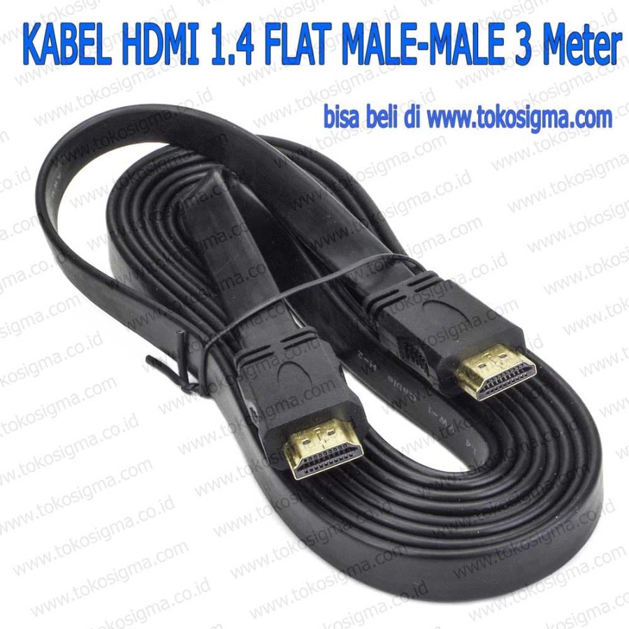 KABEL FLAT HDMI VER1.4 M-M 3mtr