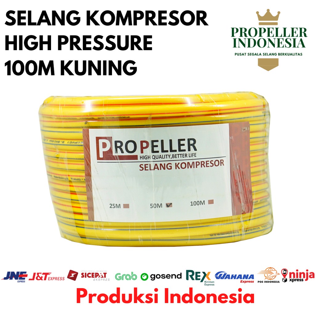 Selang Kompresor Kuning 100M Tanpa Kepala Selang Kompresor Air Selang Kompresor Angin