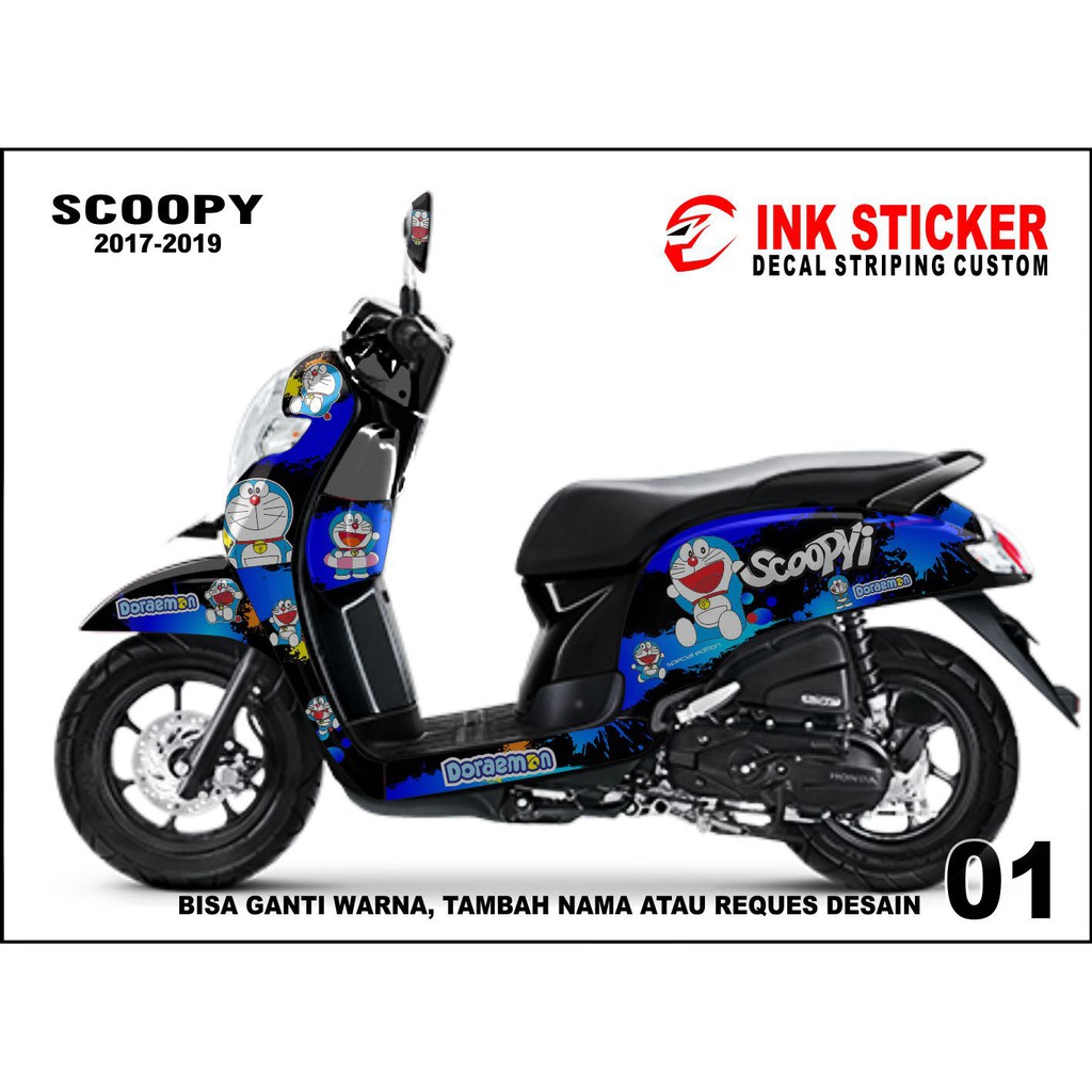 Sticker Decal Scoopy F1 ESP Desain 01