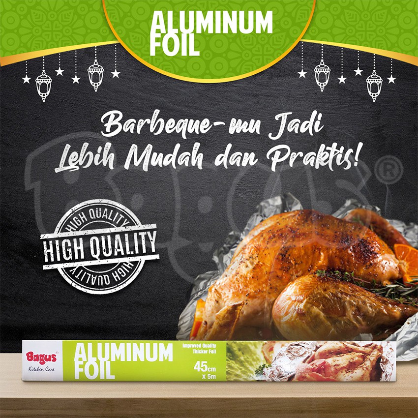 Bagus Aluminium Foil Box - 45 cm x 5 m W-21423