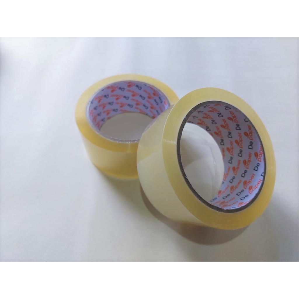 

Isolasi bening/ Lakban Bening/ Perekat bening merk DEPAPER Opp Tape lebar 4,5cm/ lakban 1,7 inch /Lakban 1 PCS TERMURAH