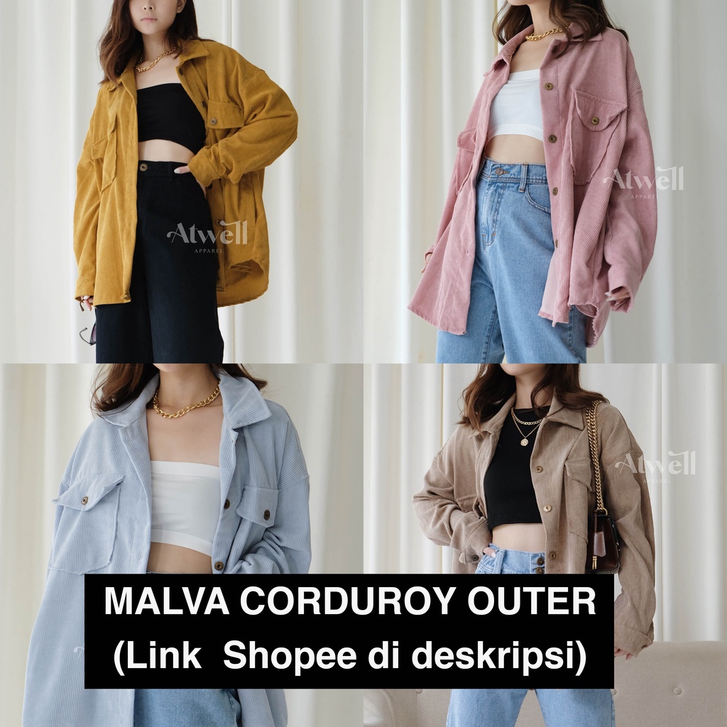 Mavis Corduroy Outer / Oversize Shirt / Outer Corduroy Unisex