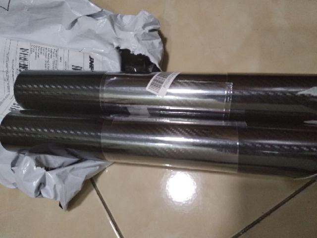 【hd】[sale]  Carbon Fiber 60inch Gulung Decal 5d 30cm Film 152cm Sticker Cool