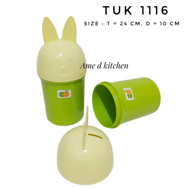 Celengan / Tempat uang koin kelinci TUK 1116 golden sunkist