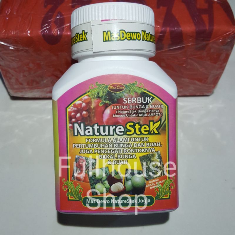 Pupuk Nature Stek Buah 100Gr Formula Alami Percepat Pertumbuhan Bunga dan Buah