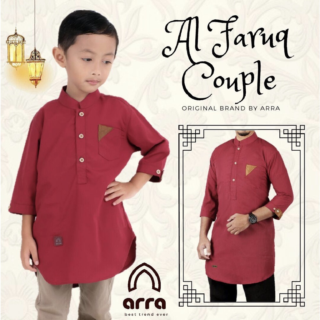 Baju Koko Pria Dewasa Arra Al Faruq Baju Kokoh Muslim Kurta Pakistan Dewasa Lengan Pendek JUMBO