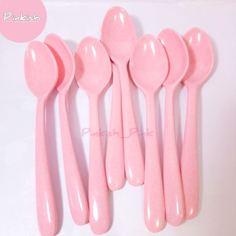 Jual Sendok Makan Melamine Food Grade Pink (Satuan) | Shopee Indonesia