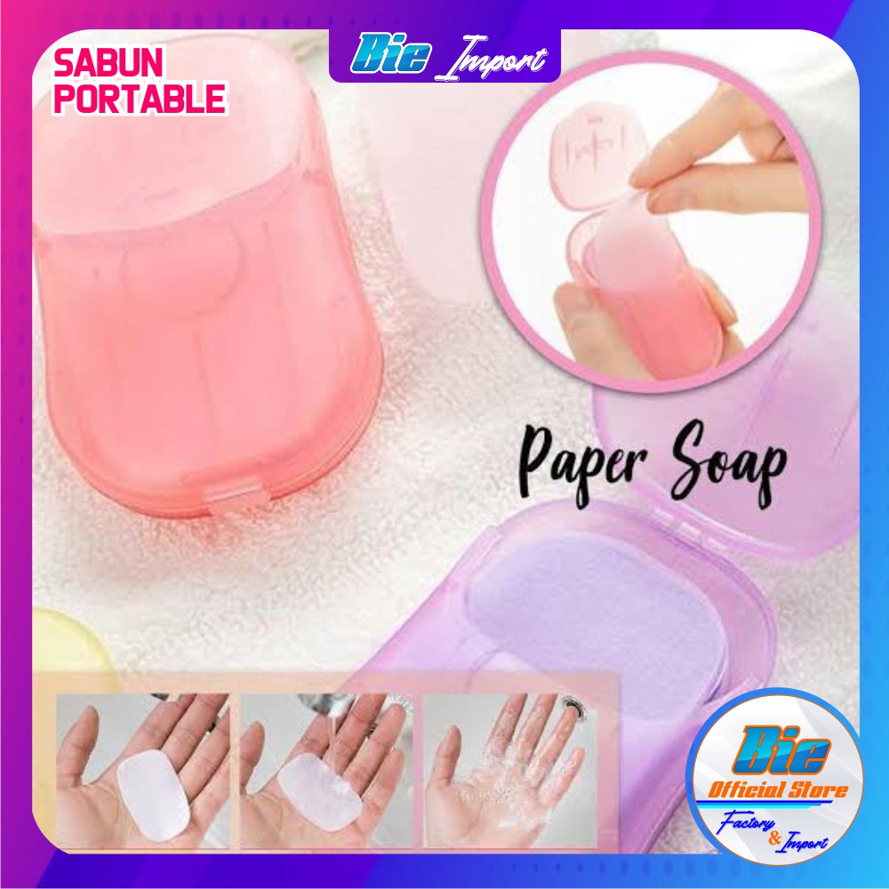 Sabun Papper Soap Portable Travel Impor