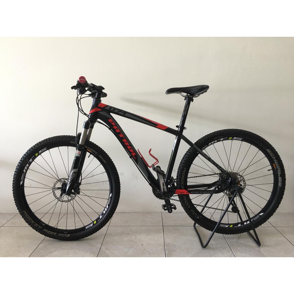 Sepeda MTB Patrol 071 Size M Grupset SLX 2 x 10 Speed 2 x 10 S FD Deore Crank Dual SLX Sproket 11 34