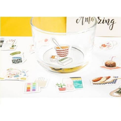 Label Sticker - Working Table Dish (46pcs)