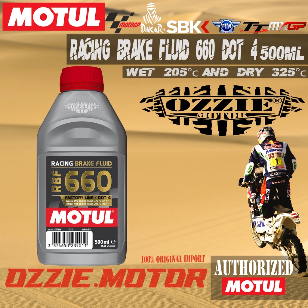 MOTUL BRAKE FLUID DOT RBF 660 500 ml MINYAK REM OLI MOTOR IMPORT ORIGINAL