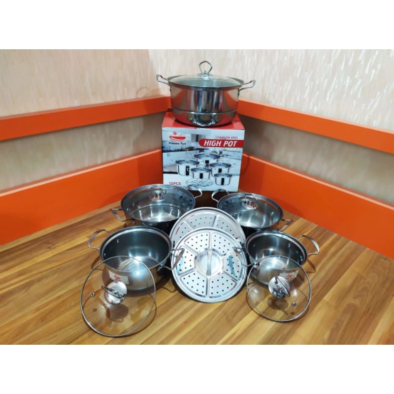 PANCI STAINLESS HIGH POT SET HAPPY FUN