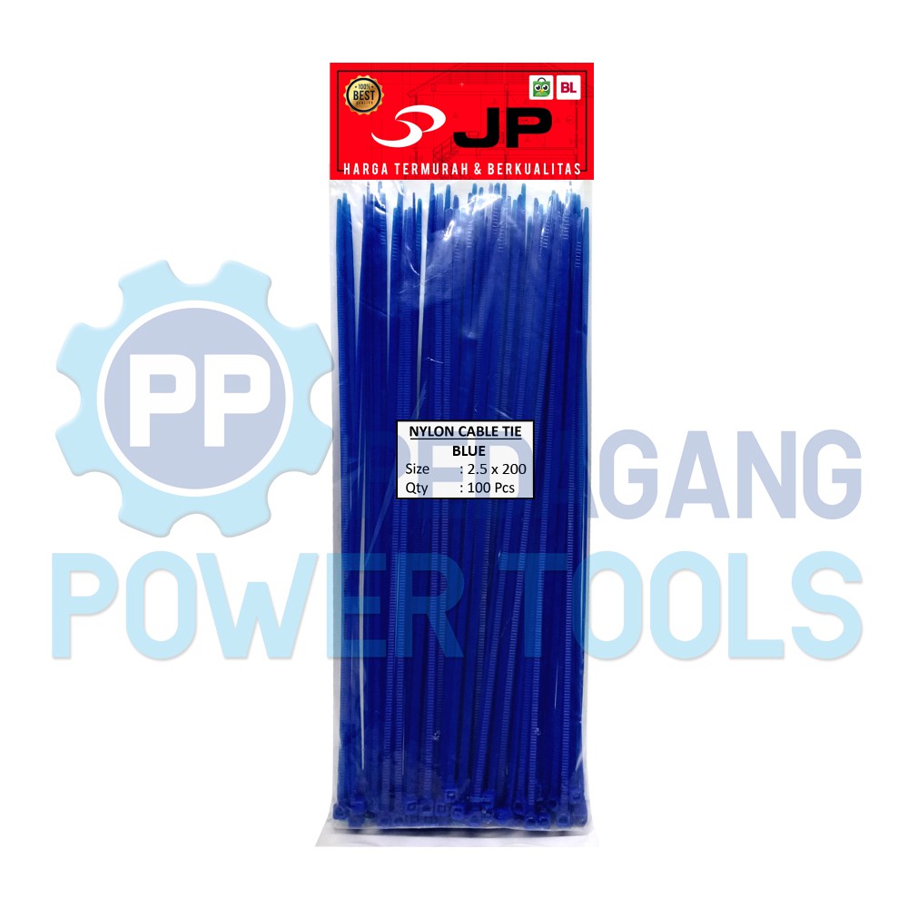 KABEL TIES 2.5 x 200 MM BIRU - PENGIKAT KABEL TIS - CABLE TIE 100 PCS