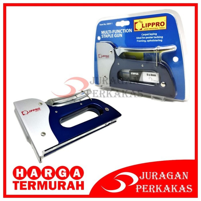 

LIPPRO STAPLE GUN TACKER STAPLES JOK TEMBAK HEKTER MULTI FUNGSI S809-1