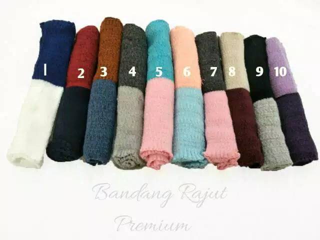 BANDANA RAJUT WARNA RANDOM