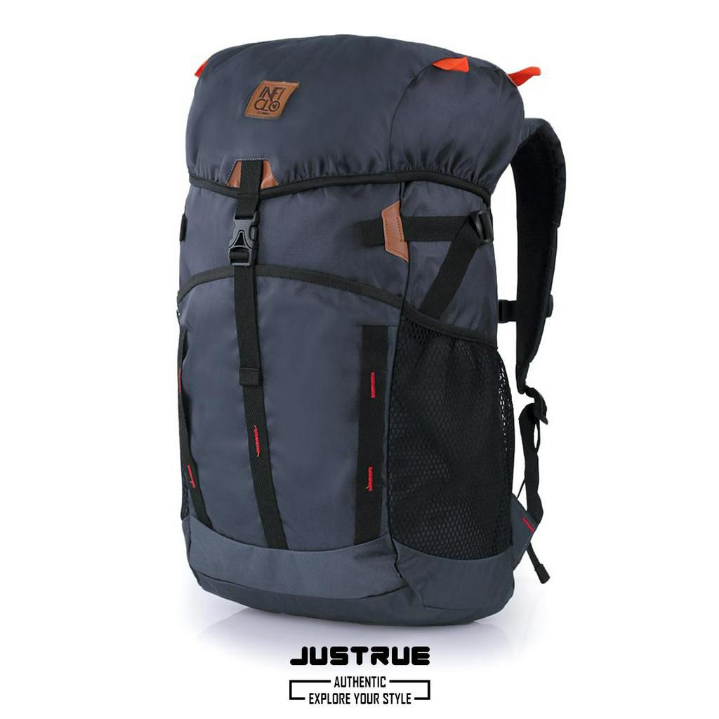 Justrue Tas Gunung 40 Liter Tas Ransel Semi Keril 40L Abu Tua 694