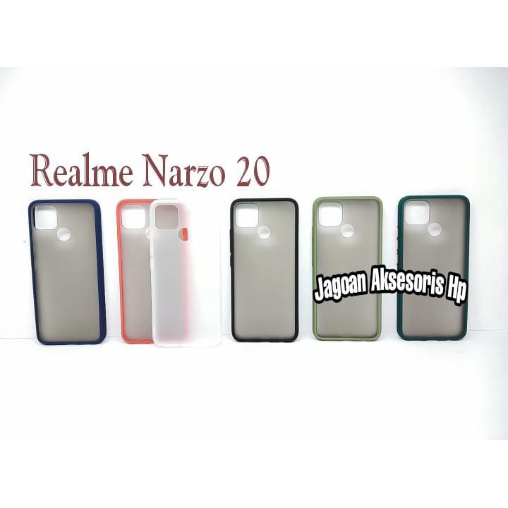 Bumper AERO CASE Realme Narzo 20 6.5 Inchi Premium Hardcase My Choice List Warna Matte