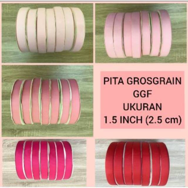 100 Yard -  PITA GROSGRAIN GGF Pink - Red Series