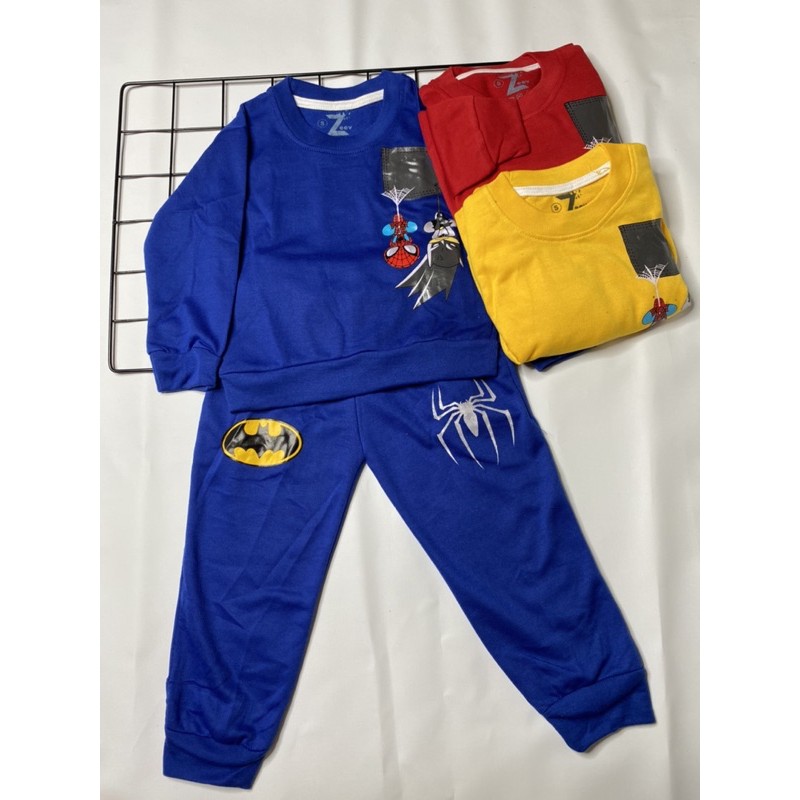 Sweater anak laki-laki (Spiderman vs Batman)1-9 tahun