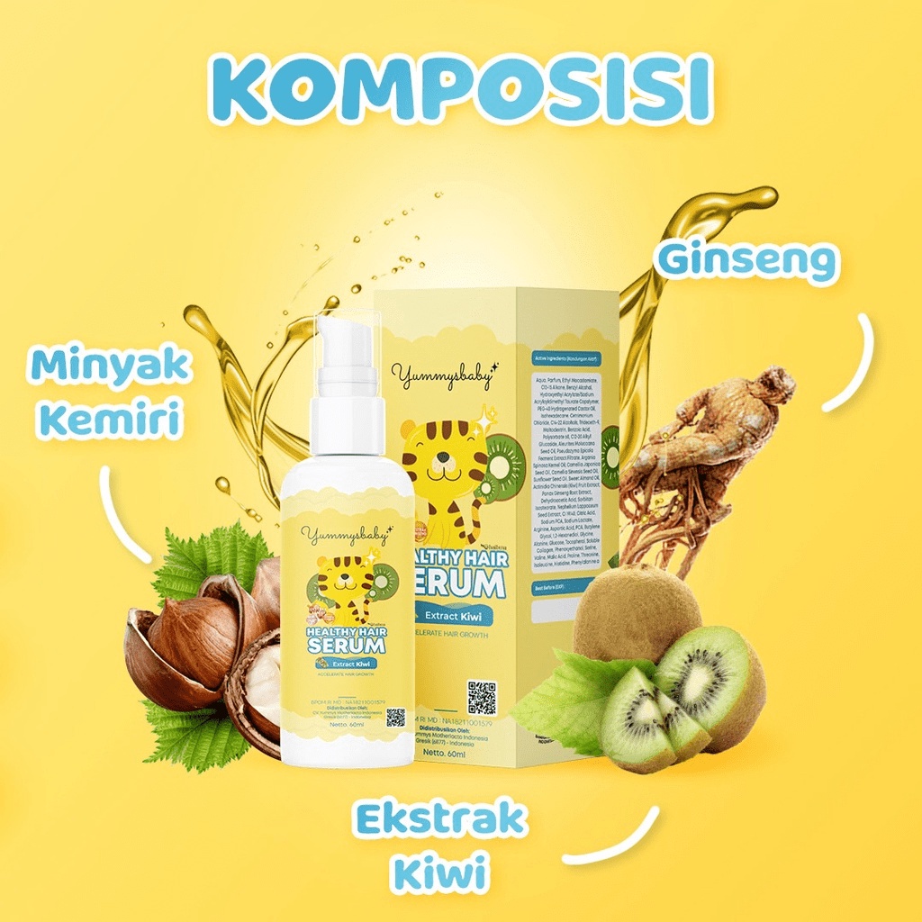 Yummys Baby Shampoo &amp; Serum - Penumbuh Rambut Bayi 100ml