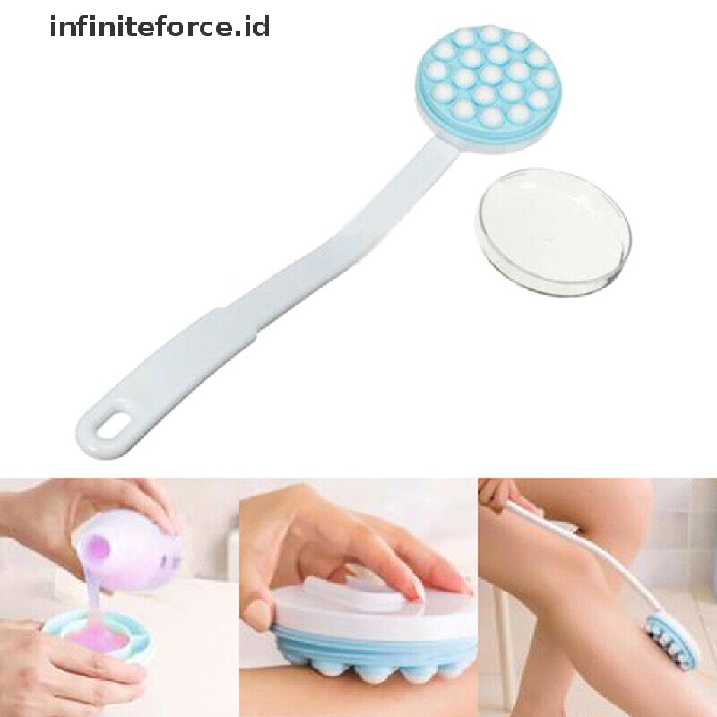 (Infiniteforce.Id) Sikat Scrubber Punggung Gagang Panjang Untuk Mandi