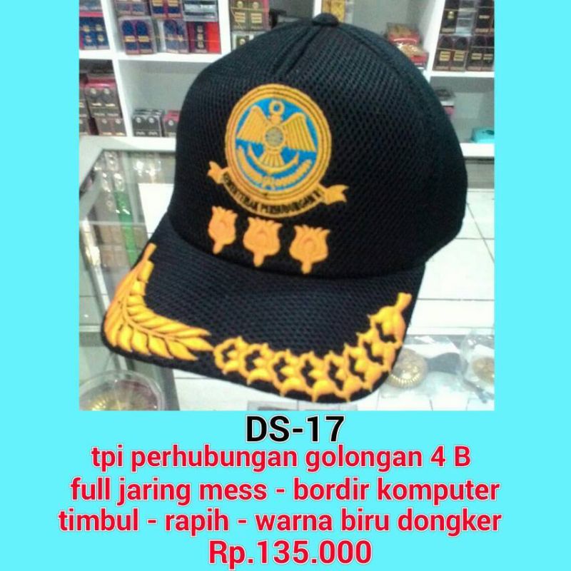 ds-17 topi dishub golongan 4 b jaring mes