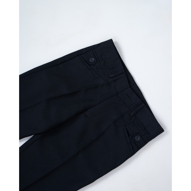 GOODETHICS - Black Deep | Celana Formal Wanita | Celana Bahan slimfit