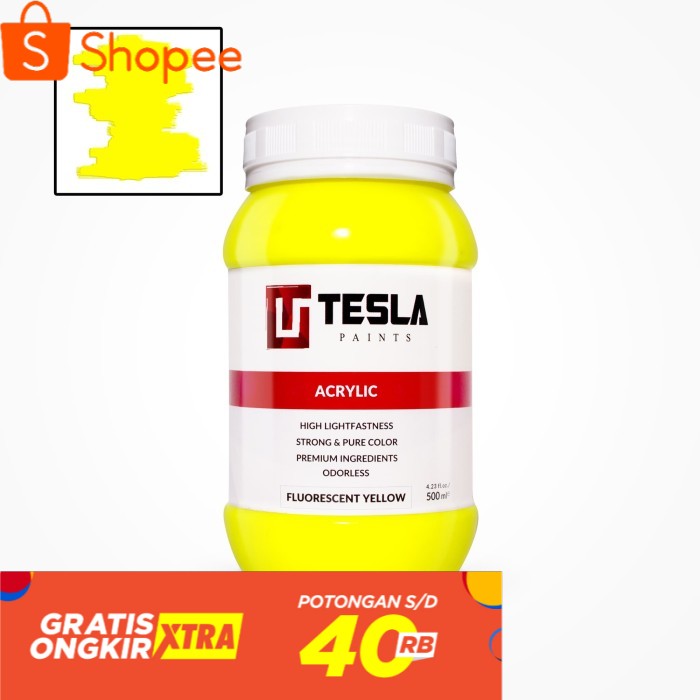 

Tesla Acrylic 500 ml Fluorescent Lemon Yellow