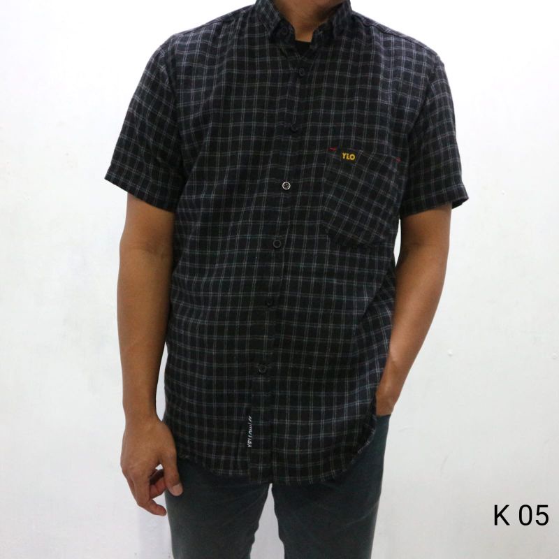 KEMEJA FLANEL LENGAN PENDEK | KEMEJA PREMIUM | FLANEL