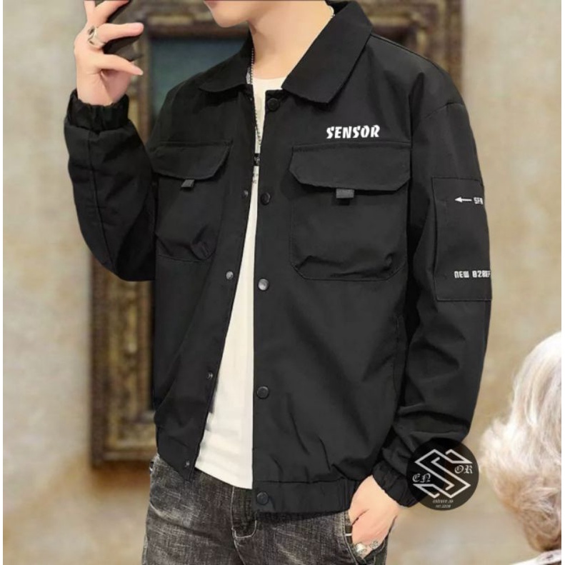 ORIGINAL JAKET SENSOR PARKA RJN JAKET PARKA TEBAL LAKI LAKI