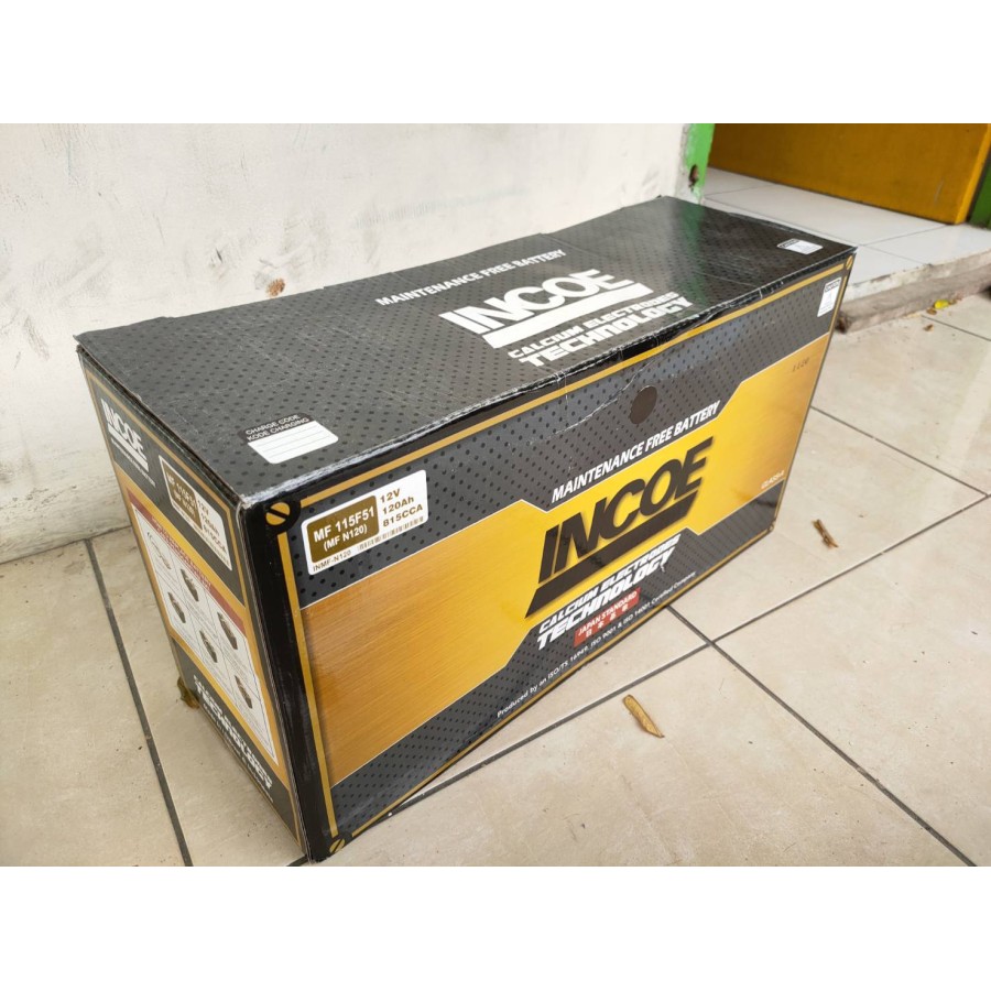 Aki UNTUK TRUK-GENSET-AKI KAPAL-ALAT BERAT INCOE MF N120 12V 120AH