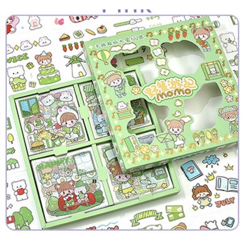 

Sticker Motif Kartun Korea Lucu Anti Air Dekorasi Handbook Scrapbook