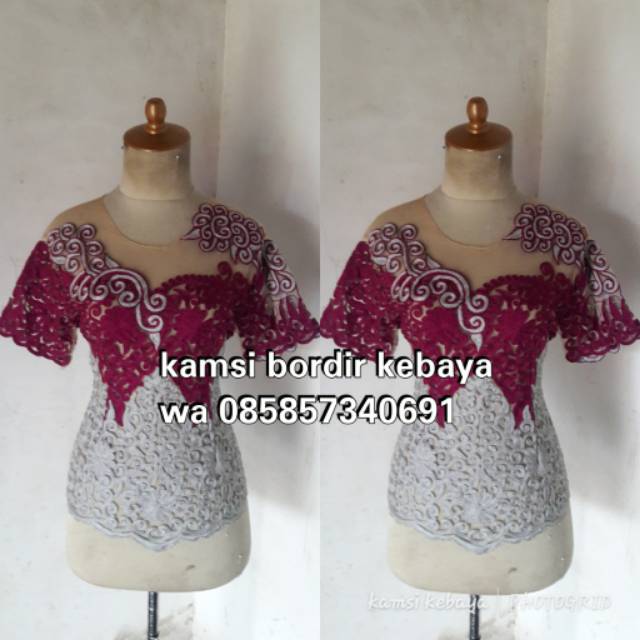 Kebaya bordir stik premium