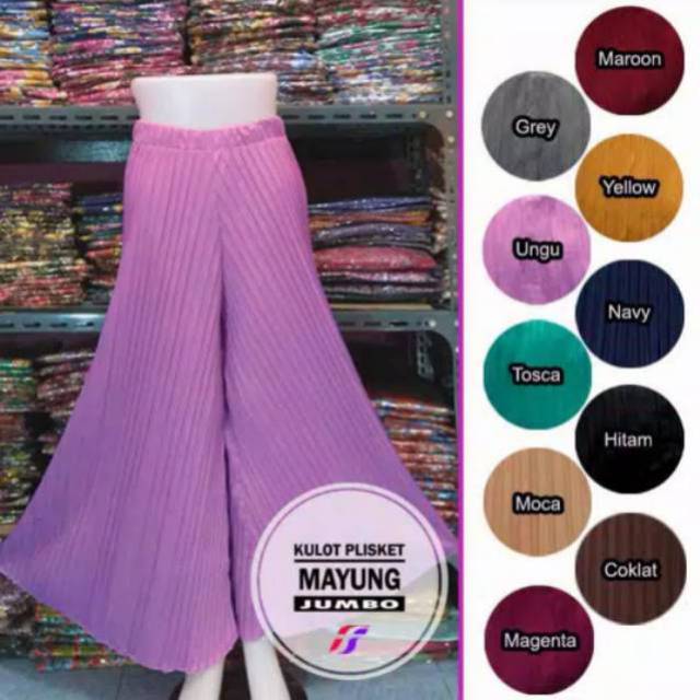 Kulot Plisket Mayung celana plisket jumbo plisket Kulot Plisket Mayung celana plisket jumbo plisket