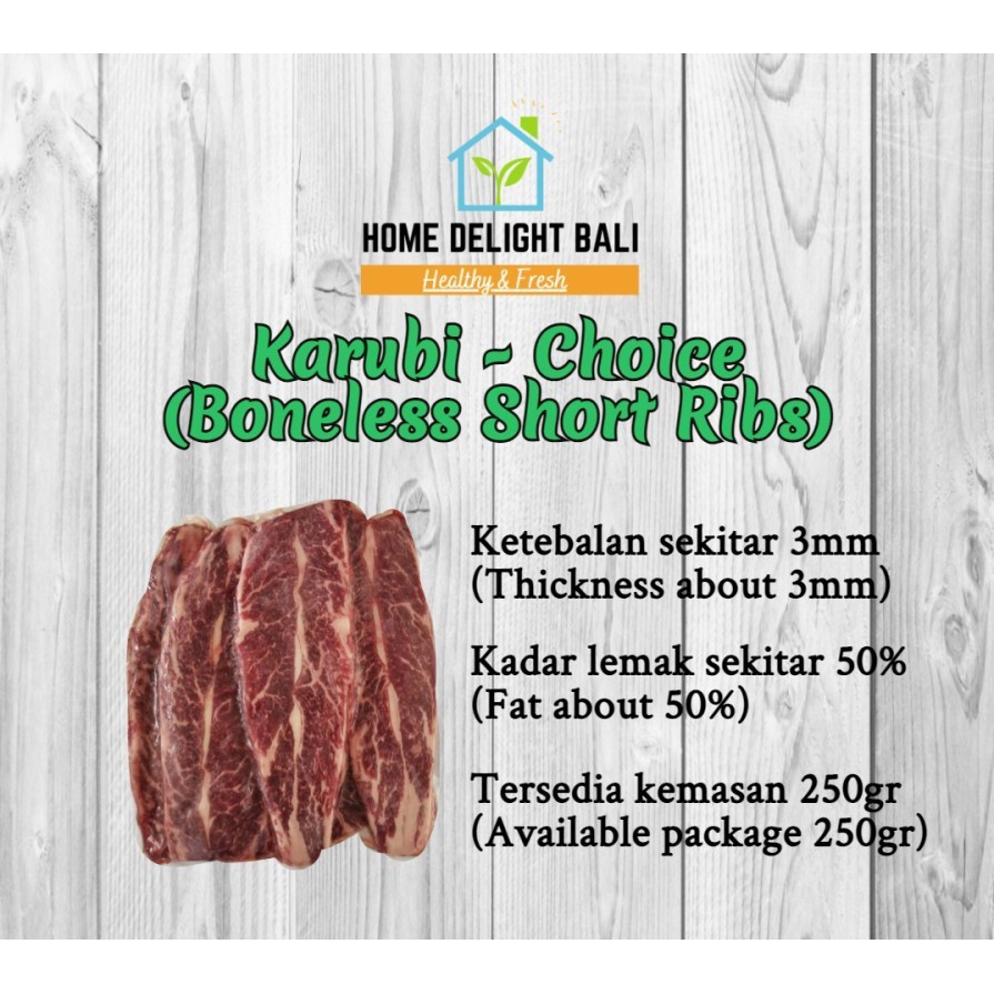 

Karubi-Choice (Boneless Short Ribs) - 250gr [ Frozen Meat]