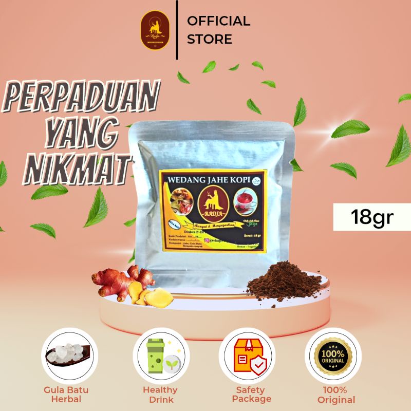 

Wedang Kopi Jahe Merah Ekstrak Radja -Kemasan Sachet