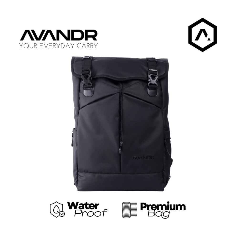 Ransel Laptop Pria Avandr B1X Backpack Multi Pocket Waterproof