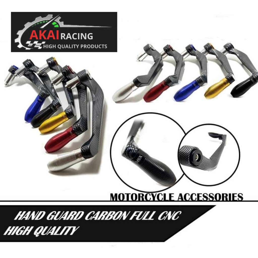 Proguard Karbon Handguard Karbon Akai Racing Universal Semua Motor Nmax,aerox,Pcx,Vario,R15,Vixion,Cbr,Ninja Dan motor Lain Nya