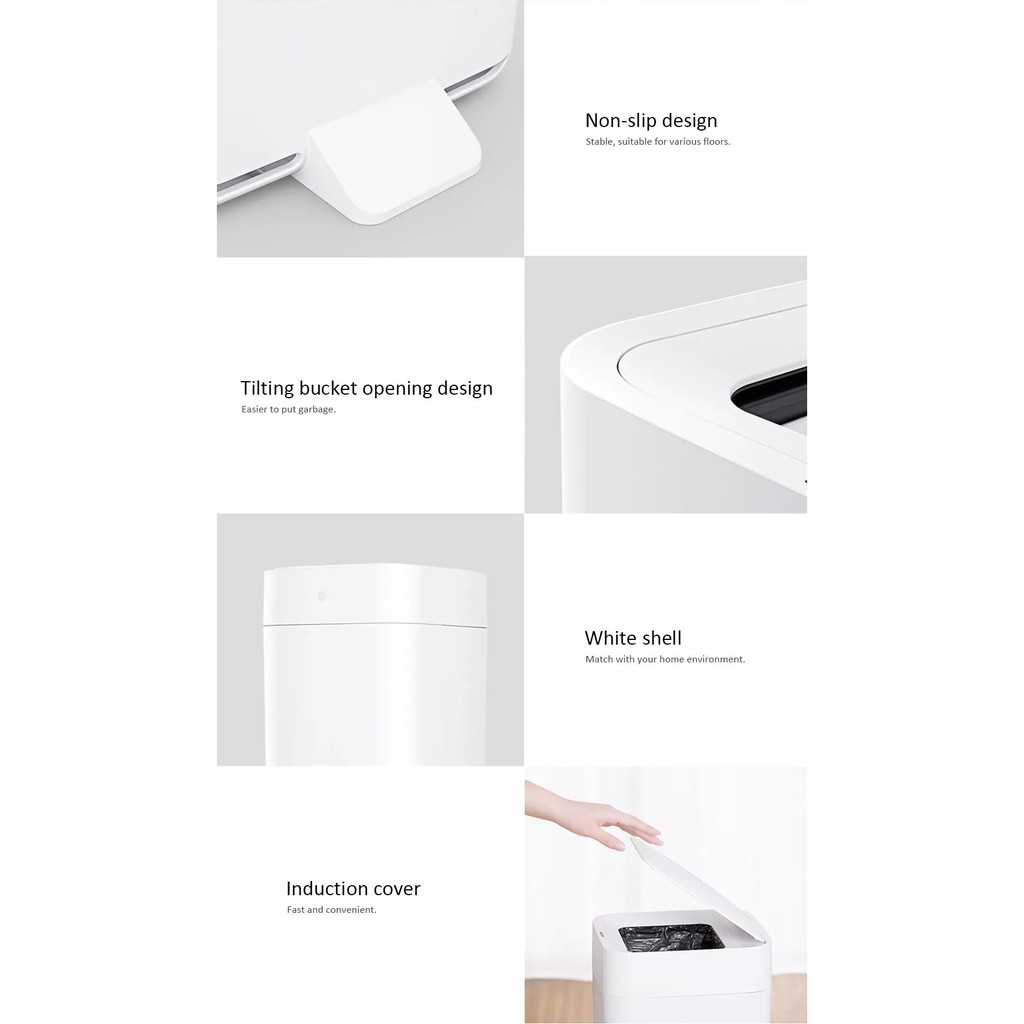 TOWNEW T1 - Tempat Sampah Elektrik Otomatis - Motion Infrared Sensor