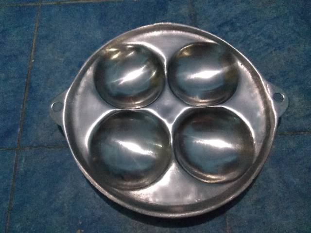 TERMURAH! ALAT PENCETAK KUE CUBIT ATAU APEM ISI 4 LUBANG DIAMETER 20 CM - ALAT MASAK ALUMINIUM MURAH