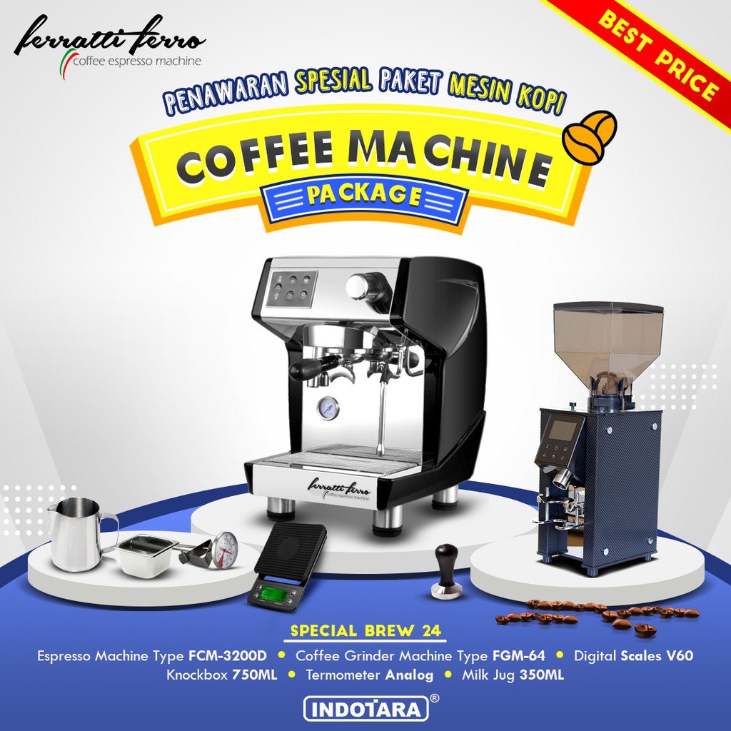 Paket mesin kopi Espresso Special Brew 24 - 25 - 26