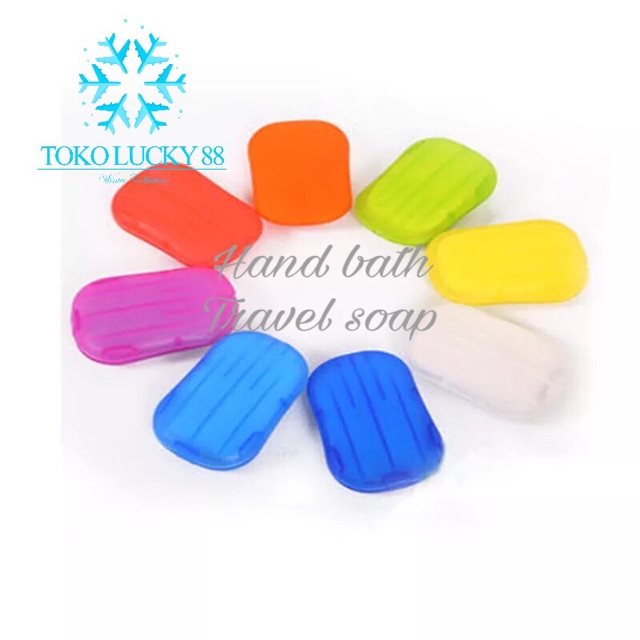 IMPORT Hand bath Sabun Kertas Travel cuci tangan hand soap bath