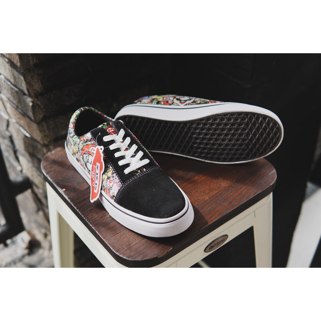 SEPATU PRIA SNEAKERS VANS OLDSKOOL MOTIF MARIOBROS