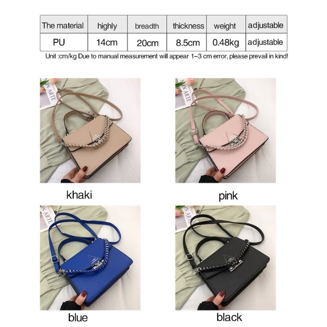 TASBLUE [BIG SALE] Tren musim panas tas bahu serbaguna / tas persegi kasual sederhana T135 Tas wanita baru, tas crossbody bahu, tas tangan, tas rantai / tas wanita impor