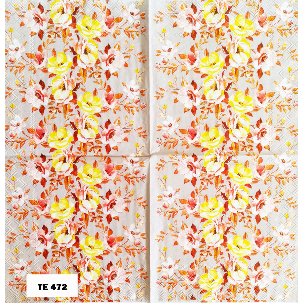 TISU NAPKIN DECOUPAGE EROPAH 33X33 CM TE 472 TTS