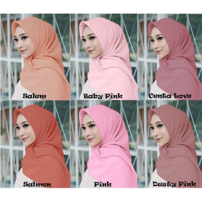 HIJAB SEGI EMPAT BELLA SQUARE POLYCOTTON PREMIUM / JILBAB BELA SQUARE 12PCS MUAT 1KG-5
