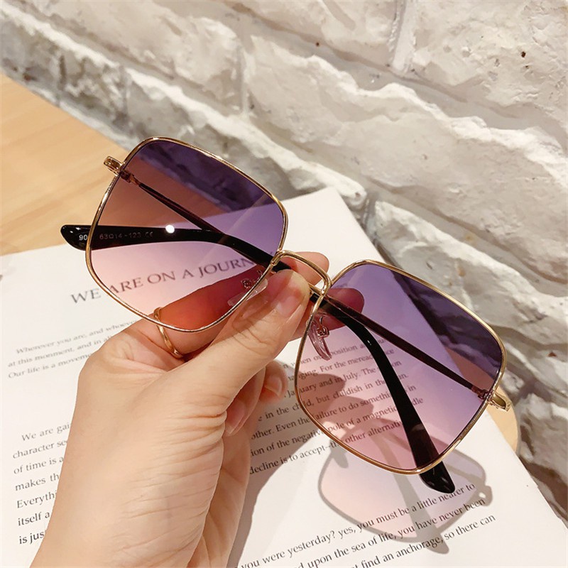 KACAMATA WANTA PRIA SQUARE VINTAGE SUNGLASSES SEGI EMPAT KACA MATA HITAM ANTI UV FASHHION STYLE KOREA