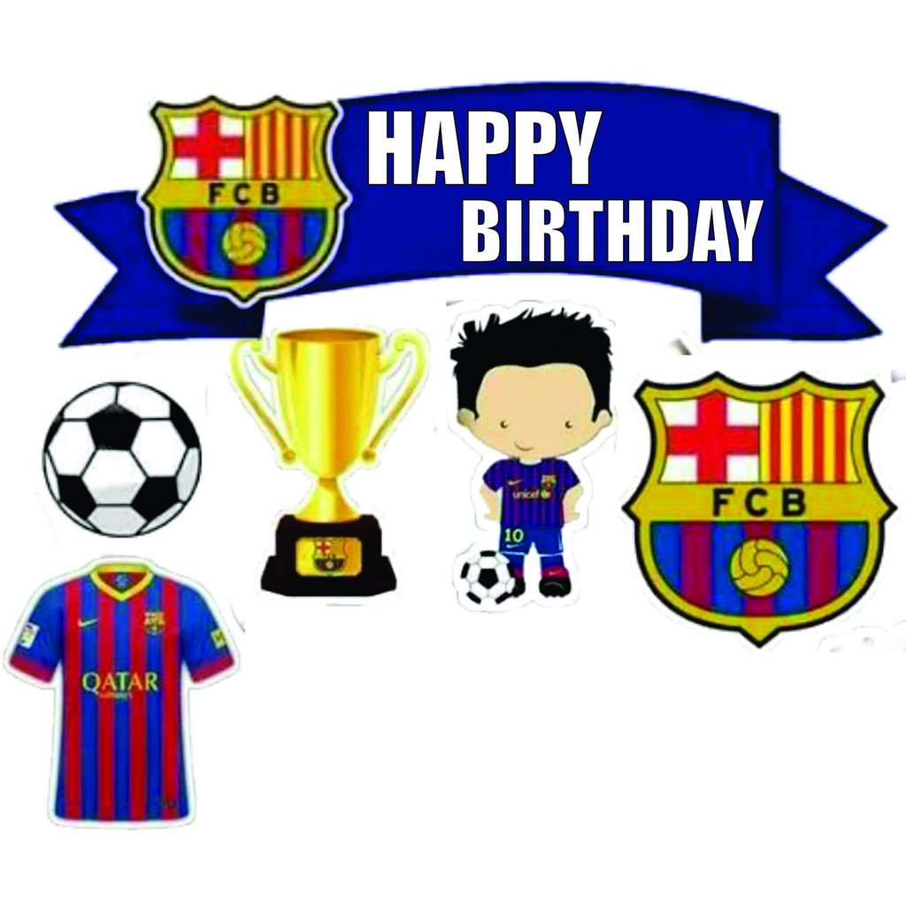 

TOPPER CAKE ULANG TAHUN / HIASAN KUE FOOTBALL SEPAK BOLA